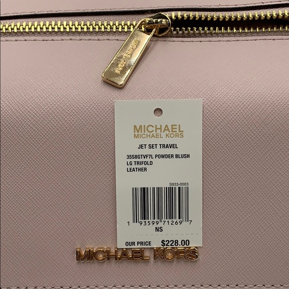 Michael Kors Jet Set Travel Lg Trifold Wallet - Picture 6 of 16